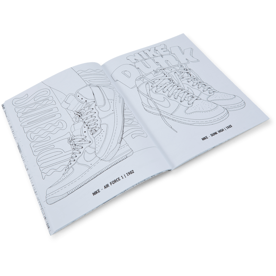 Sneaker Coloring Book Multi