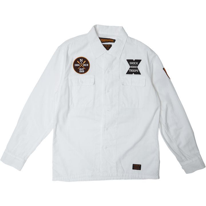 St . Chambray / C-shirt . Ls White