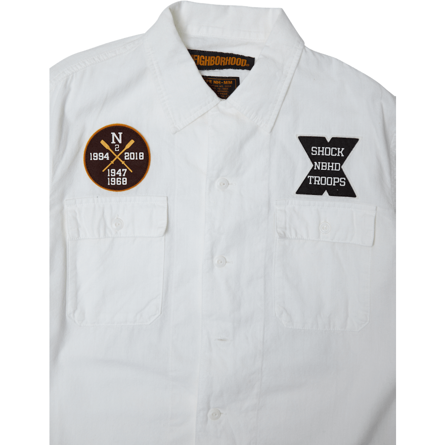 St . Chambray / C-shirt . Ls White