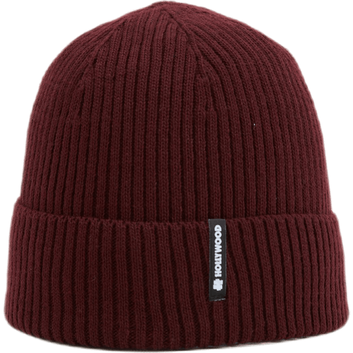 Ribbed Beanie Red