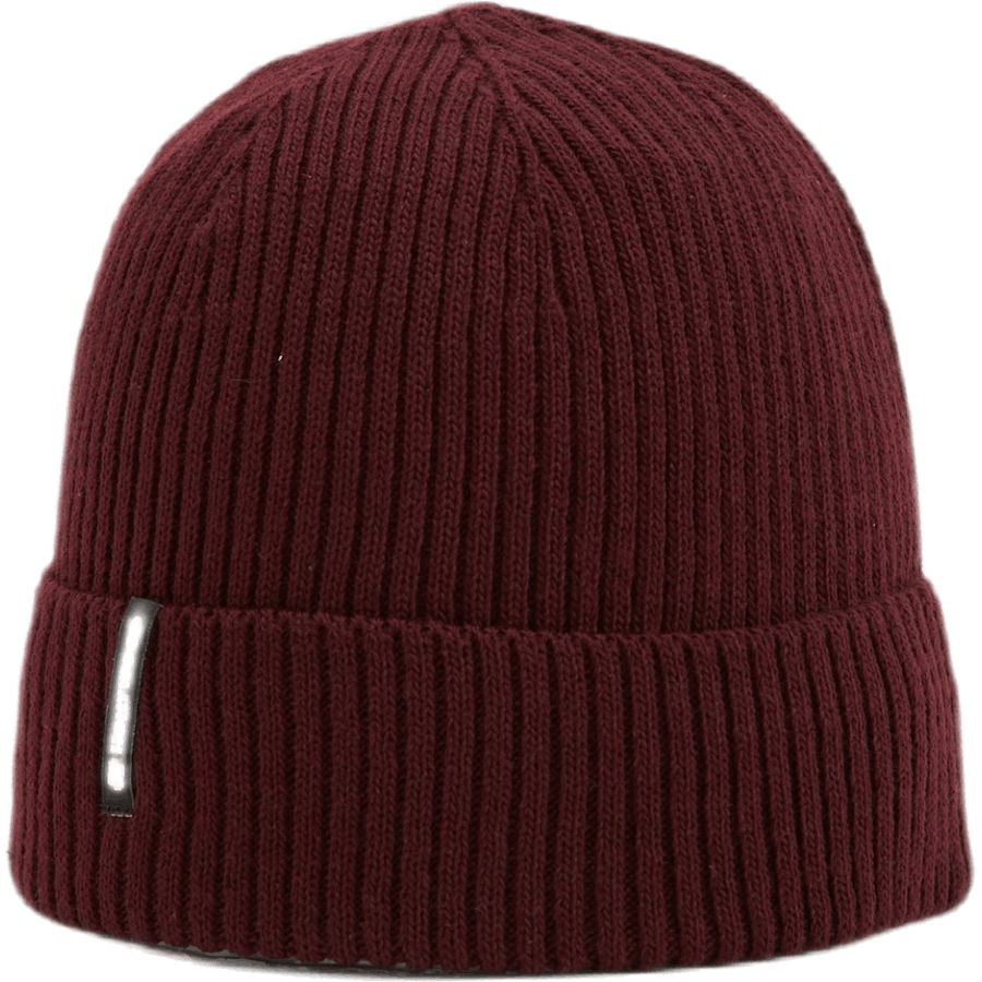 Ribbed Beanie Red