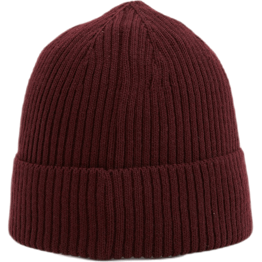 Ribbed Beanie Red