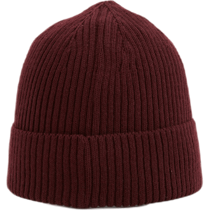 Ribbed Beanie Red