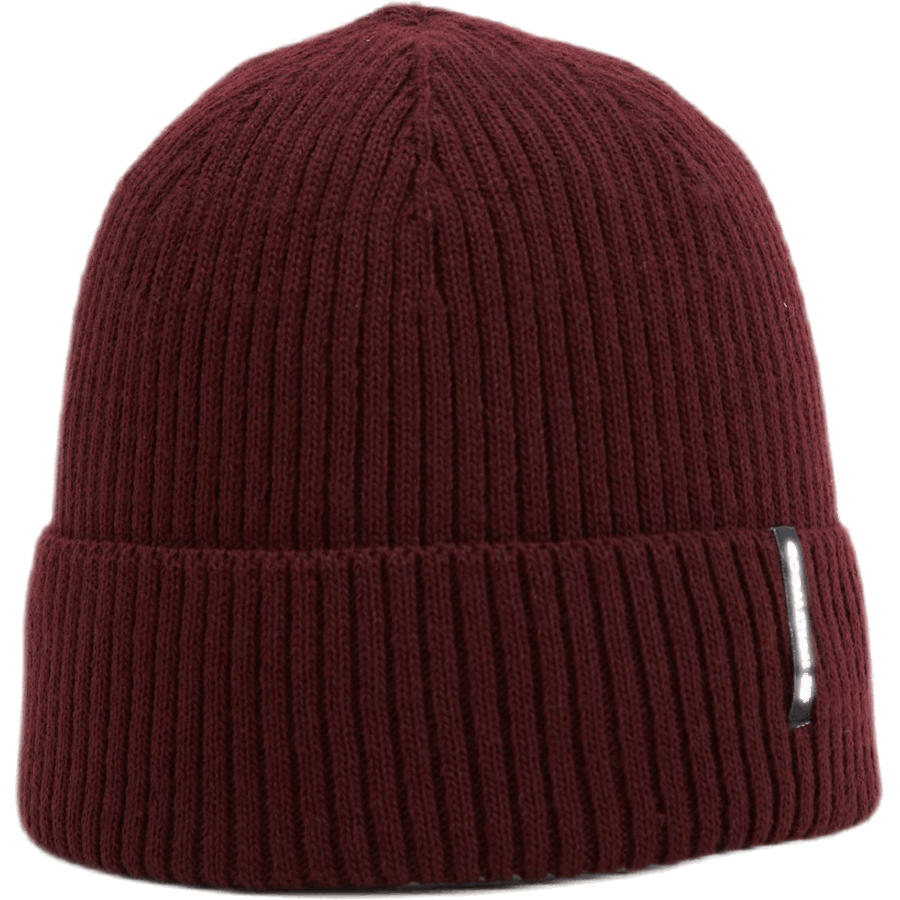 Ribbed Beanie Red