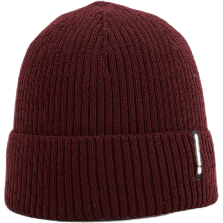 Ribbed Beanie Red