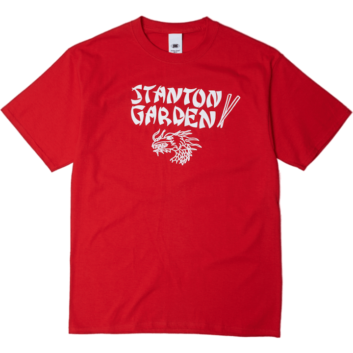T-shirt perroquet rouge