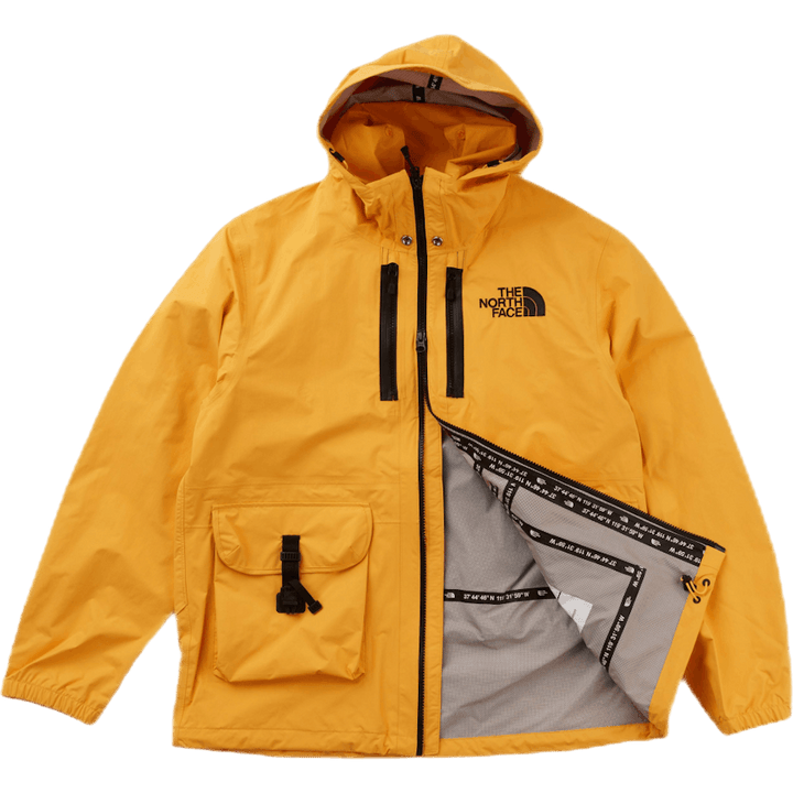 Double Cargo Hooded Jacket Yellow
