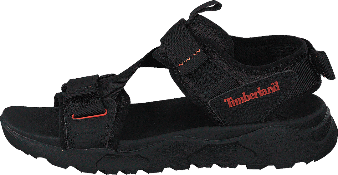 Ripcord 2 Strap Sandal Black Webbing