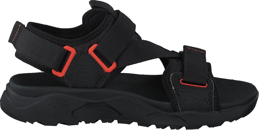 Ripcord 2 Strap Sandal Black Webbing