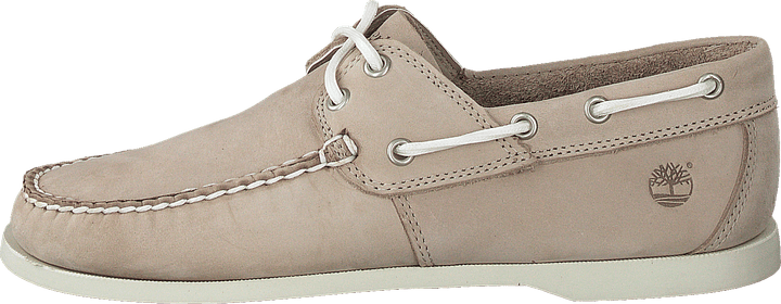 Chaussure bateau Cedar Bay en nubuck beige clair