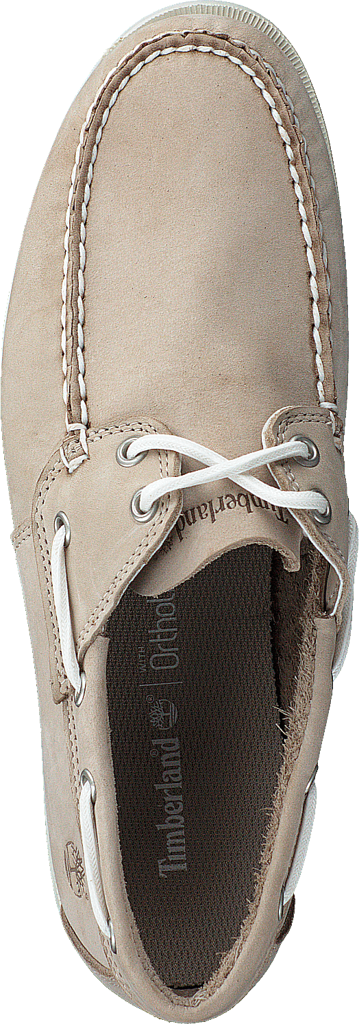 Chaussure bateau Cedar Bay en nubuck beige clair