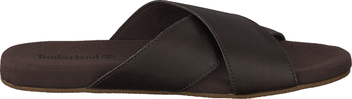 Seatonbay Crossstrapslide Dark Brown Leather