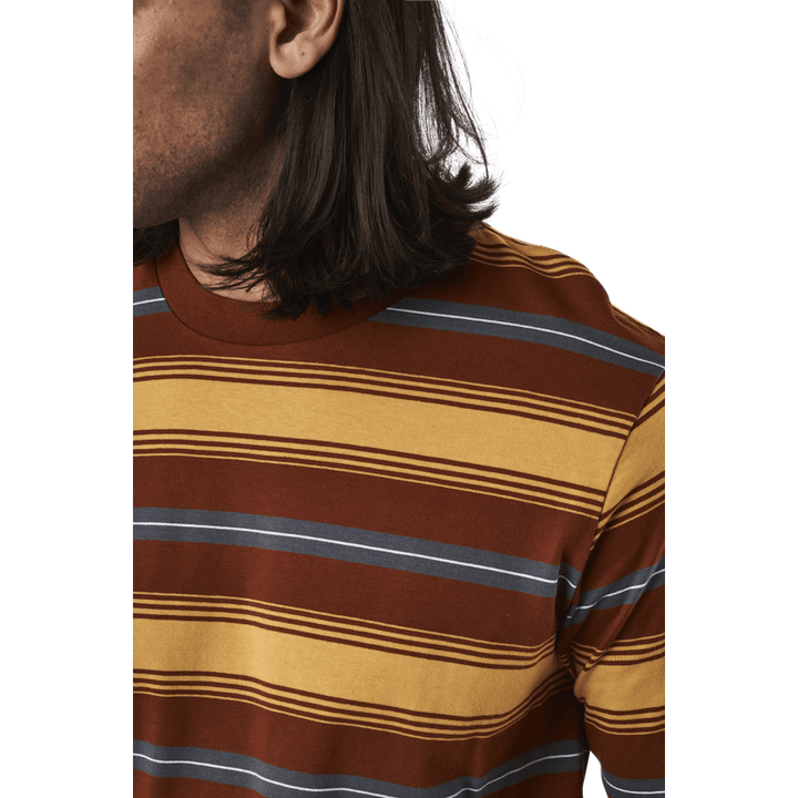 L/s Tričko Buren Stripe, Brandy
