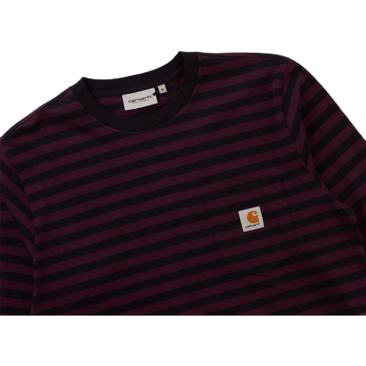 L/s Parker Pocket T-shirt Parker Stripe, Dark Navy / Boy