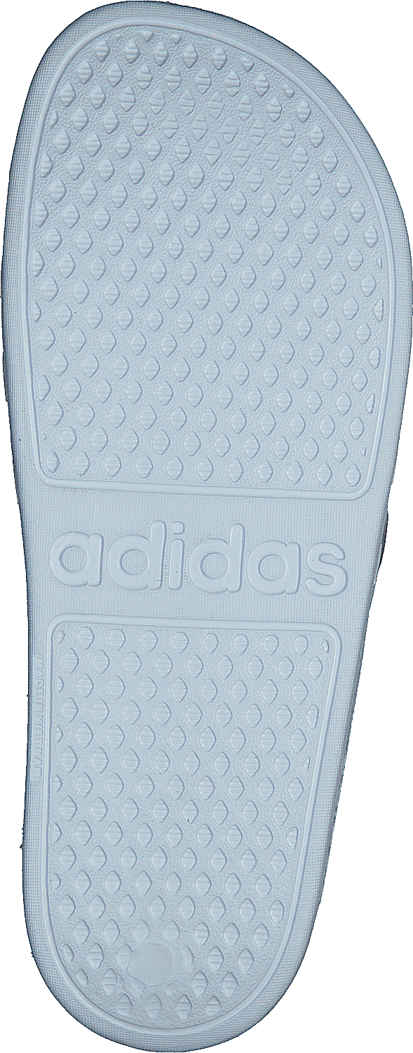 Claquettes Adilette Aqua Blanc nuage / Platine métallisé / Blanc nuage