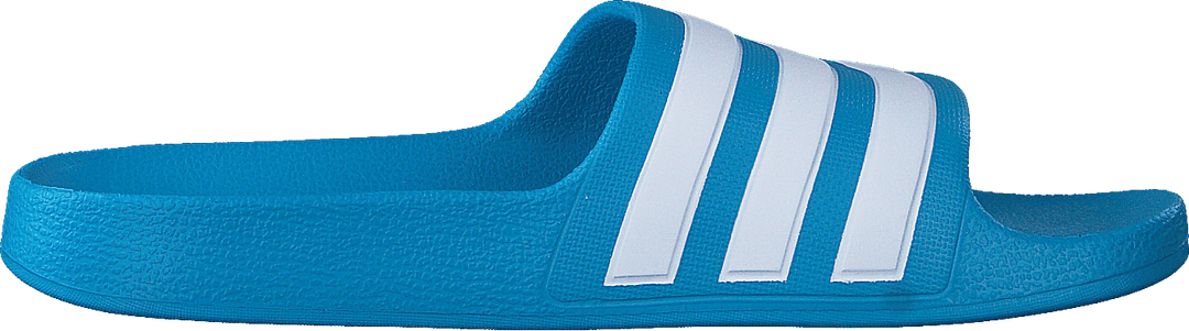 Adilette Aqua Slides Kids Solar Blue / Cloud White / Solar Blue