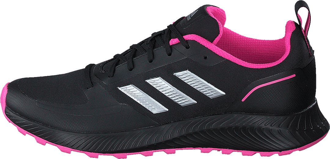 Run Falcon 2.0 TR Shoes Core Black / Silver Metallic / Screaming Pink