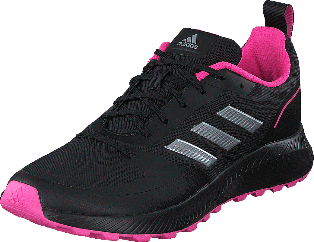 Run Falcon 2.0 TR Shoes Core Black / Silver Metallic / Screaming Pink