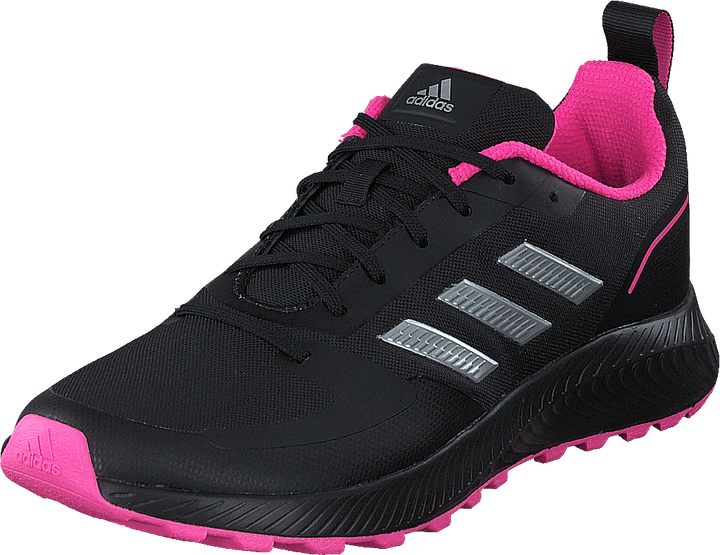 Run Falcon 2.0 TR Shoes Core Black / Silver Metallic / Screaming Pink