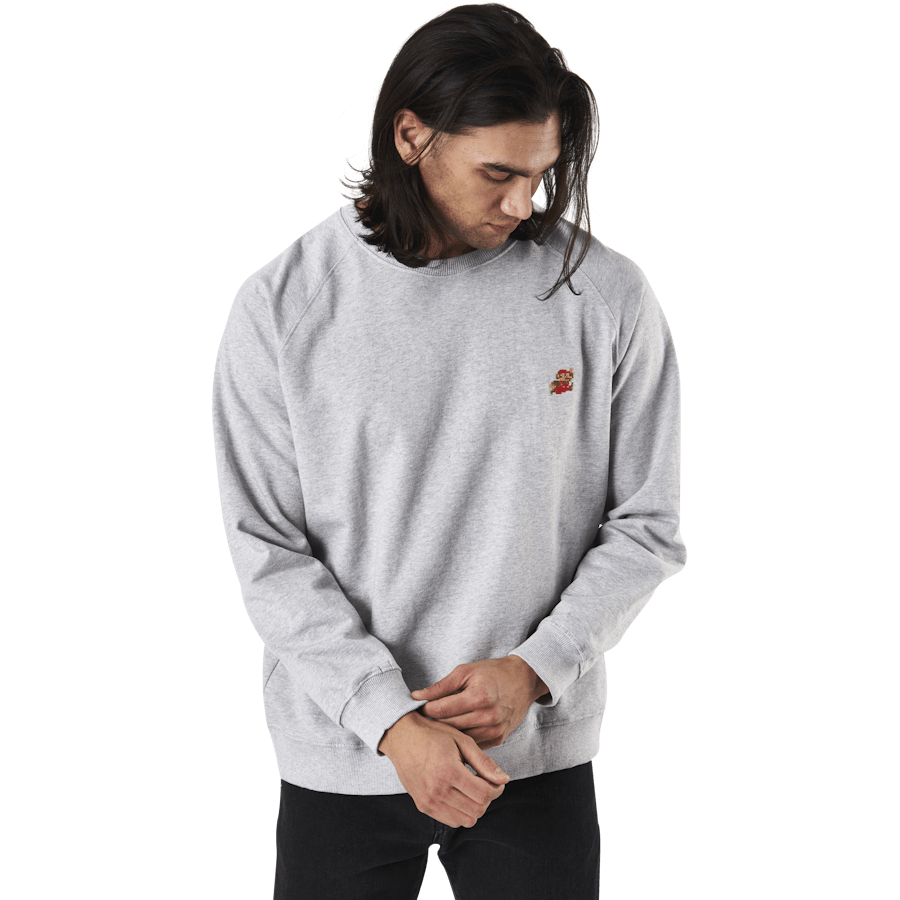 Sweatshirt Malmoe Super Mario Grey Melange