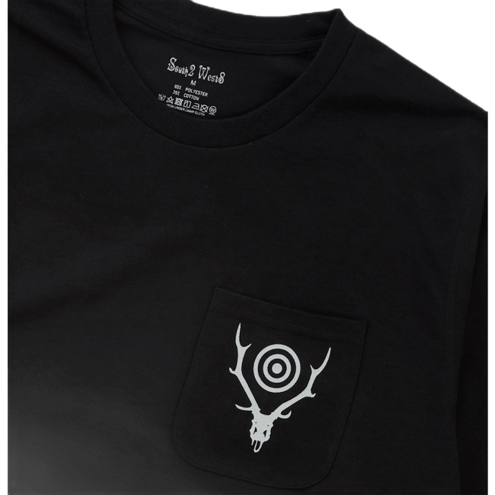 Round Pocket Tee - Circle Horn Black