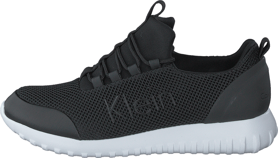Runner Sneaker Laceup Mesh Black