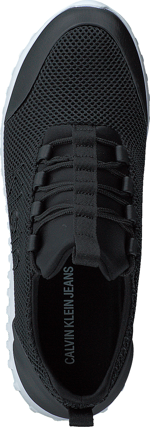 Runner Sneaker Laceup Mesh Black