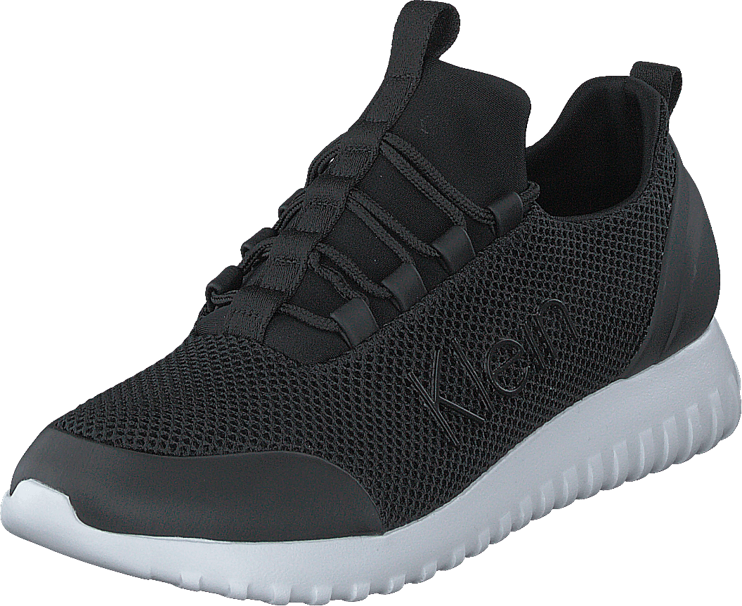 Runner Sneaker Laceup Mesh Black