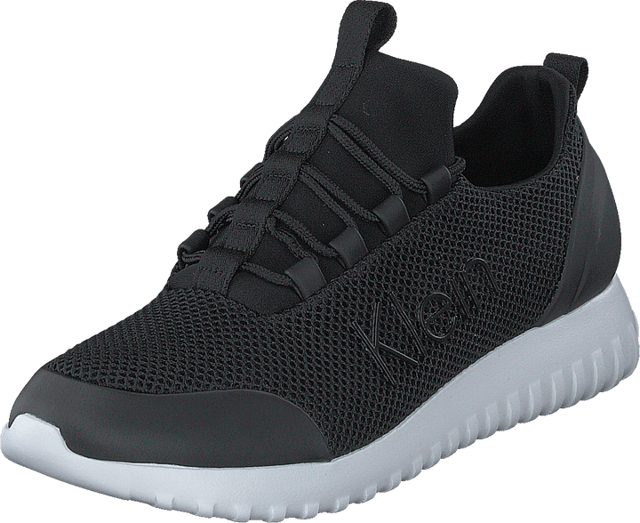 Runner Sneaker Laceup Mesh Black