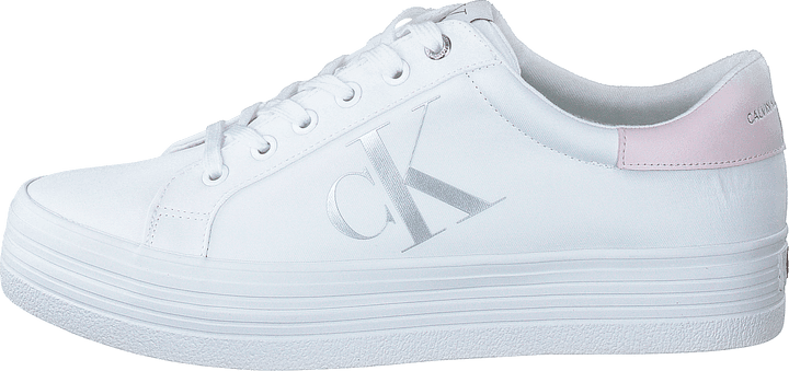 Vulcanized Platform Laceup White
