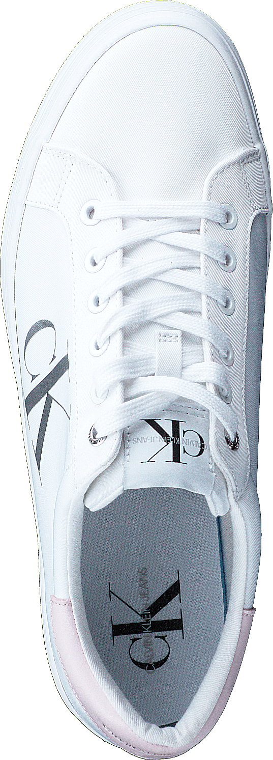 Vulcanized Platform Laceup White