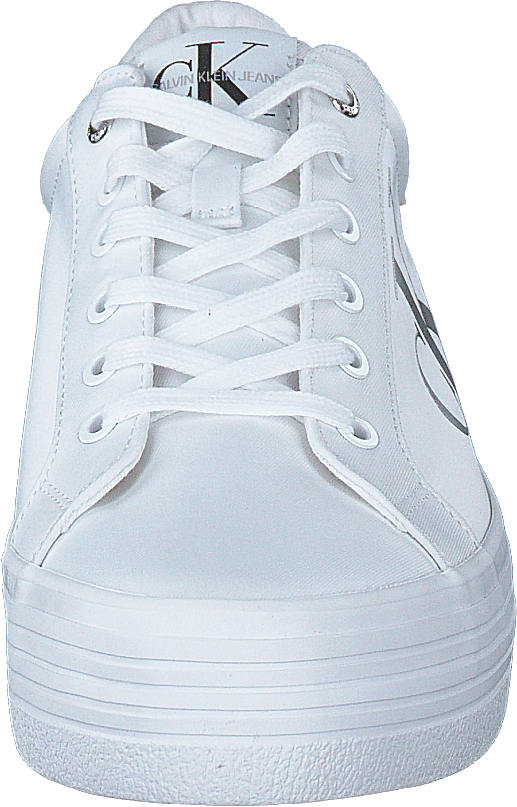 Vulcanized Platform Laceup White