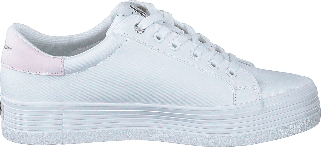 Vulcanized Platform Laceup White
