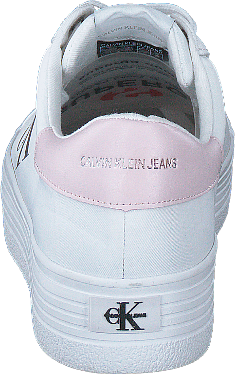 Vulcanized Platform Laceup White