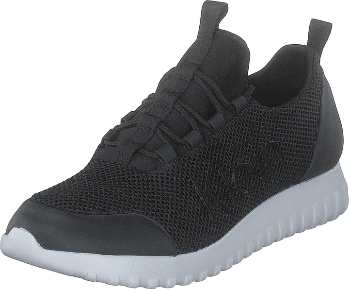 Runner Sneaker Laceup Mesh Black