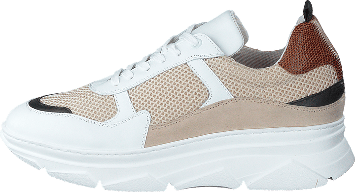 Quingo Bco White + Beige + Cuoio