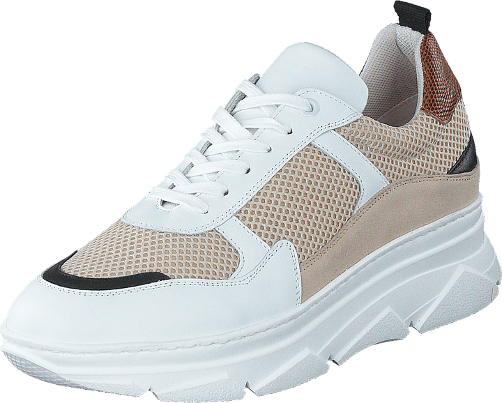 Quingo Bco White + Beige + Cuoio