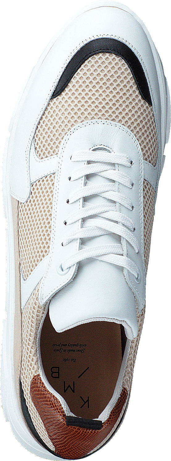 Quingo Bco White + Beige + Cuoio