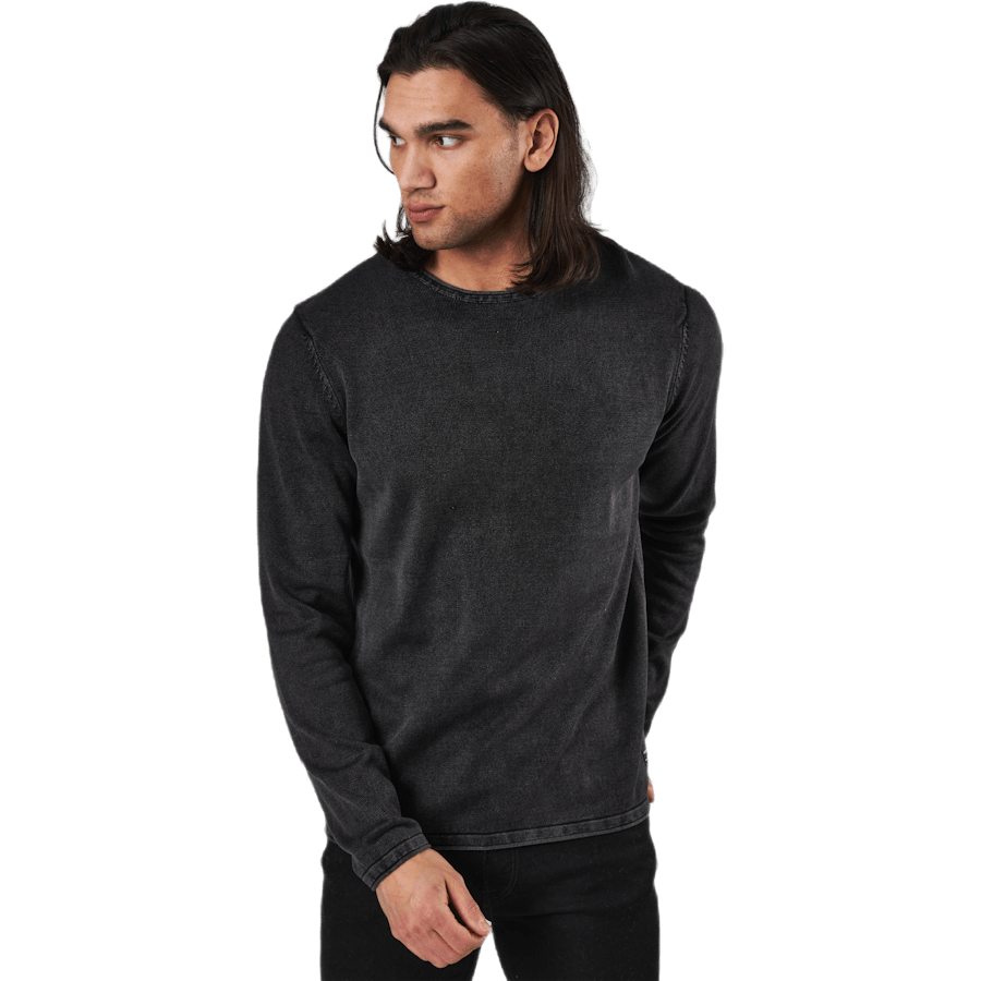 Eleo Knit Rundhalsausschnitt Caviar