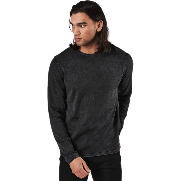 Eleo Knit Rundhalsausschnitt Caviar