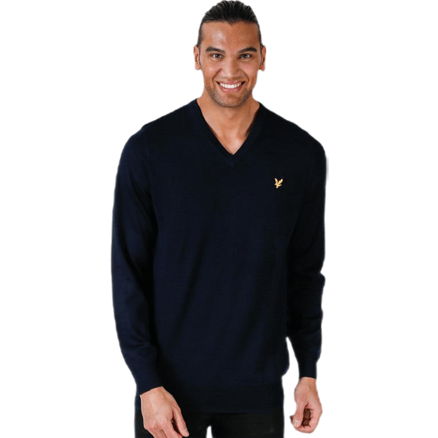 V-Neck Pullover Blue