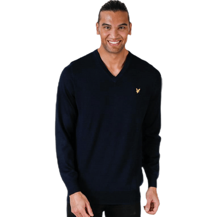 V-Neck Pullover Blue
