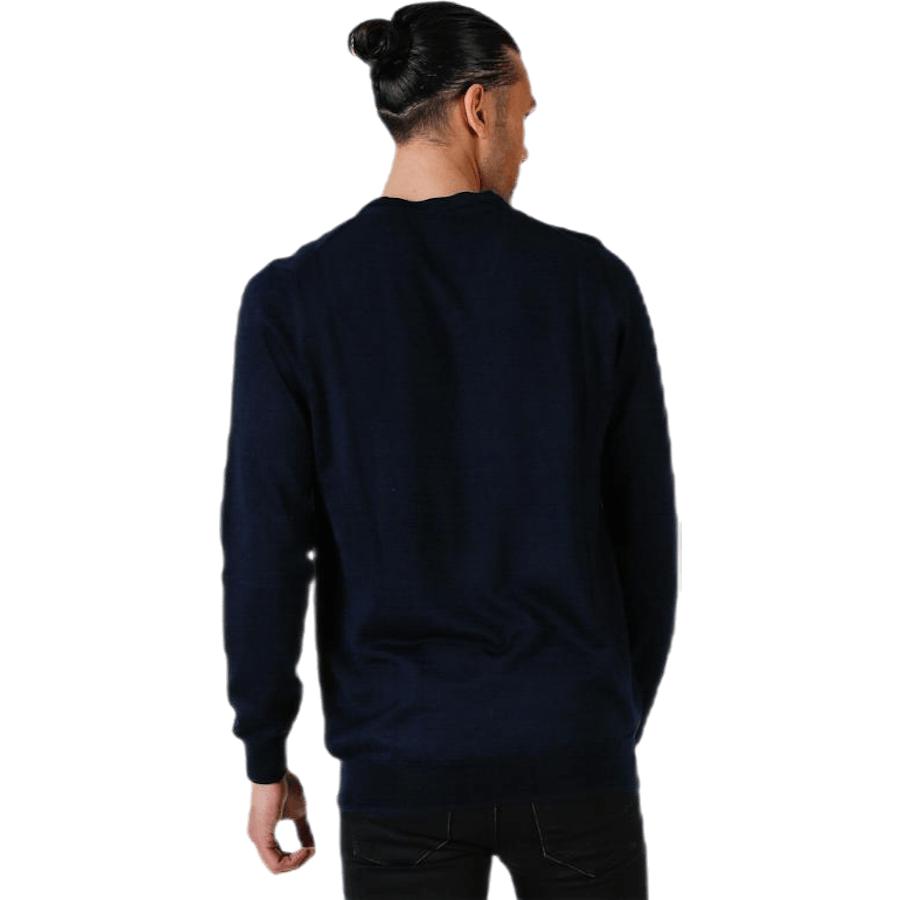 V-Neck Pullover Blue