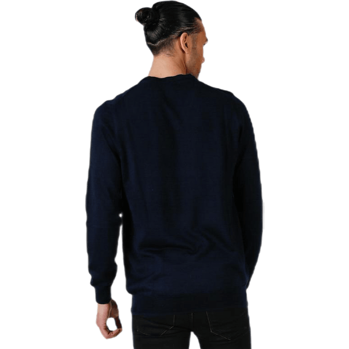 V-Neck Pullover Blue