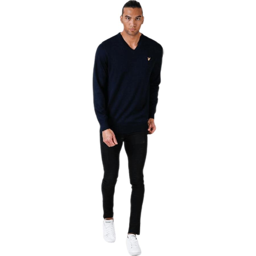 V-Neck Pullover Blue