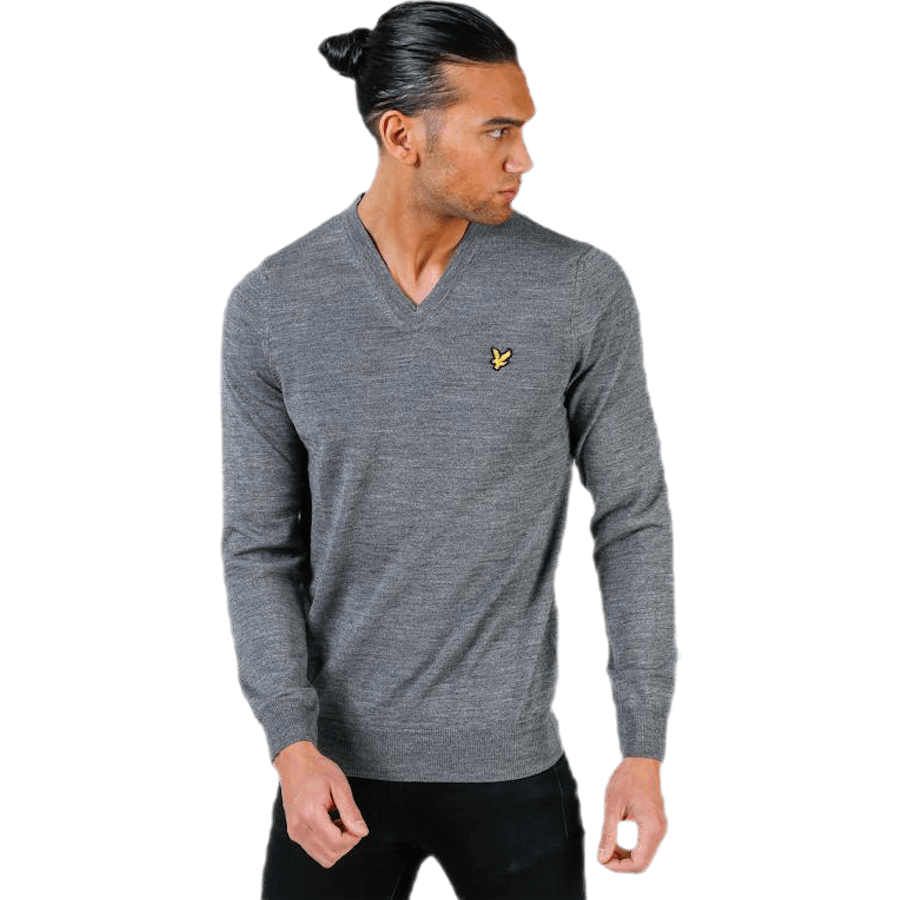 V-Neck Pullover Grey