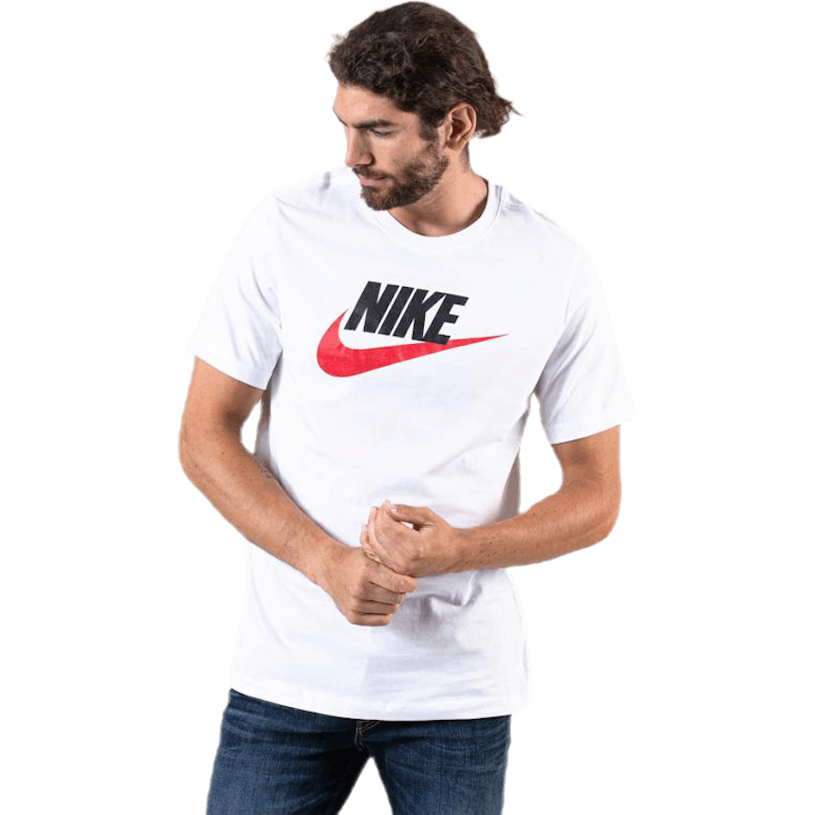 Sportswear Men's T-Shirt WHITE/BLACK/UNIVERSITY RED