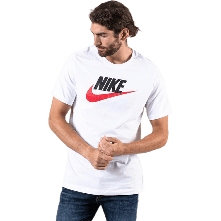 Sportswear Men's T-Shirt WHITE/BLACK/UNIVERSITY RED