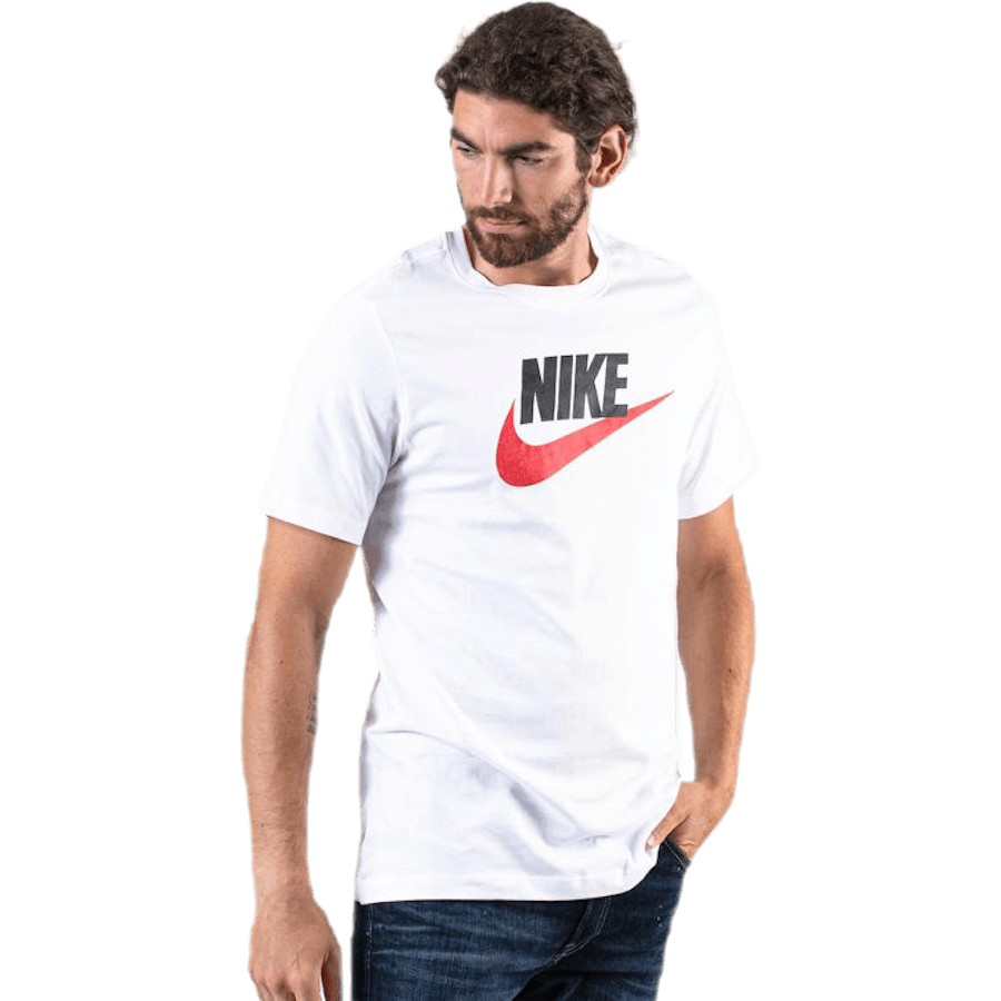 Sportswear Men's T-Shirt WHITE/BLACK/UNIVERSITY RED