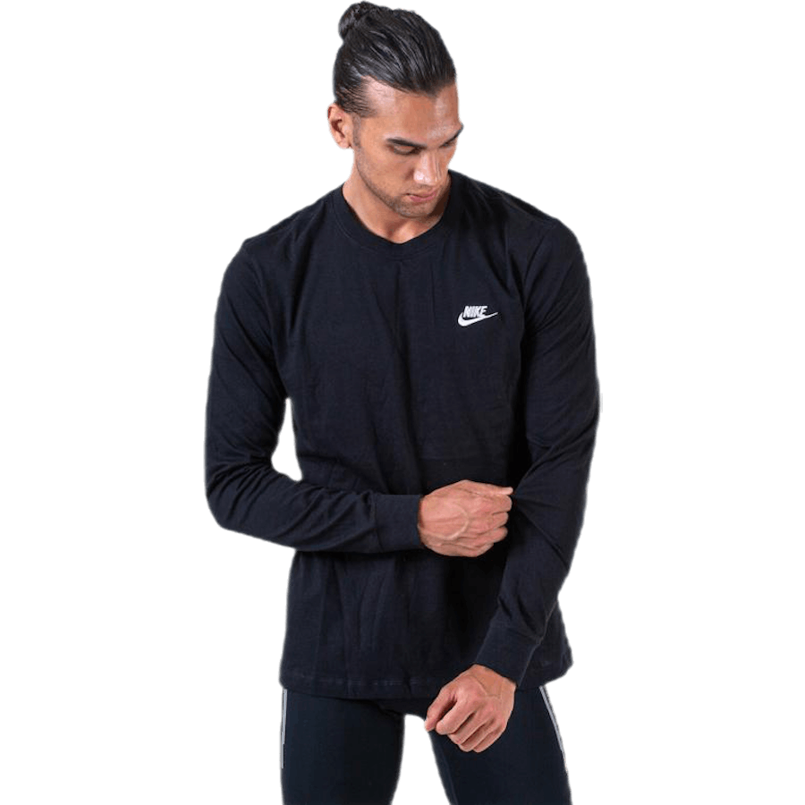 Sportswear Men's Long-Sleeve T-Shirt BLACK/WHITE